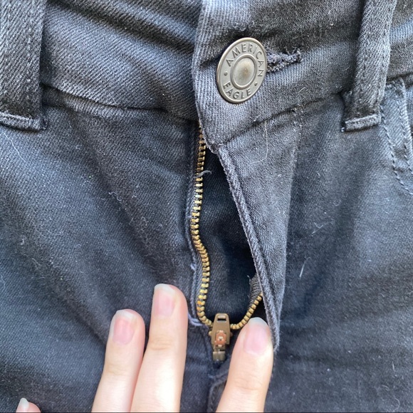AEO American Eagle Black High Rise Jegging 4 - Picture 9 of 10